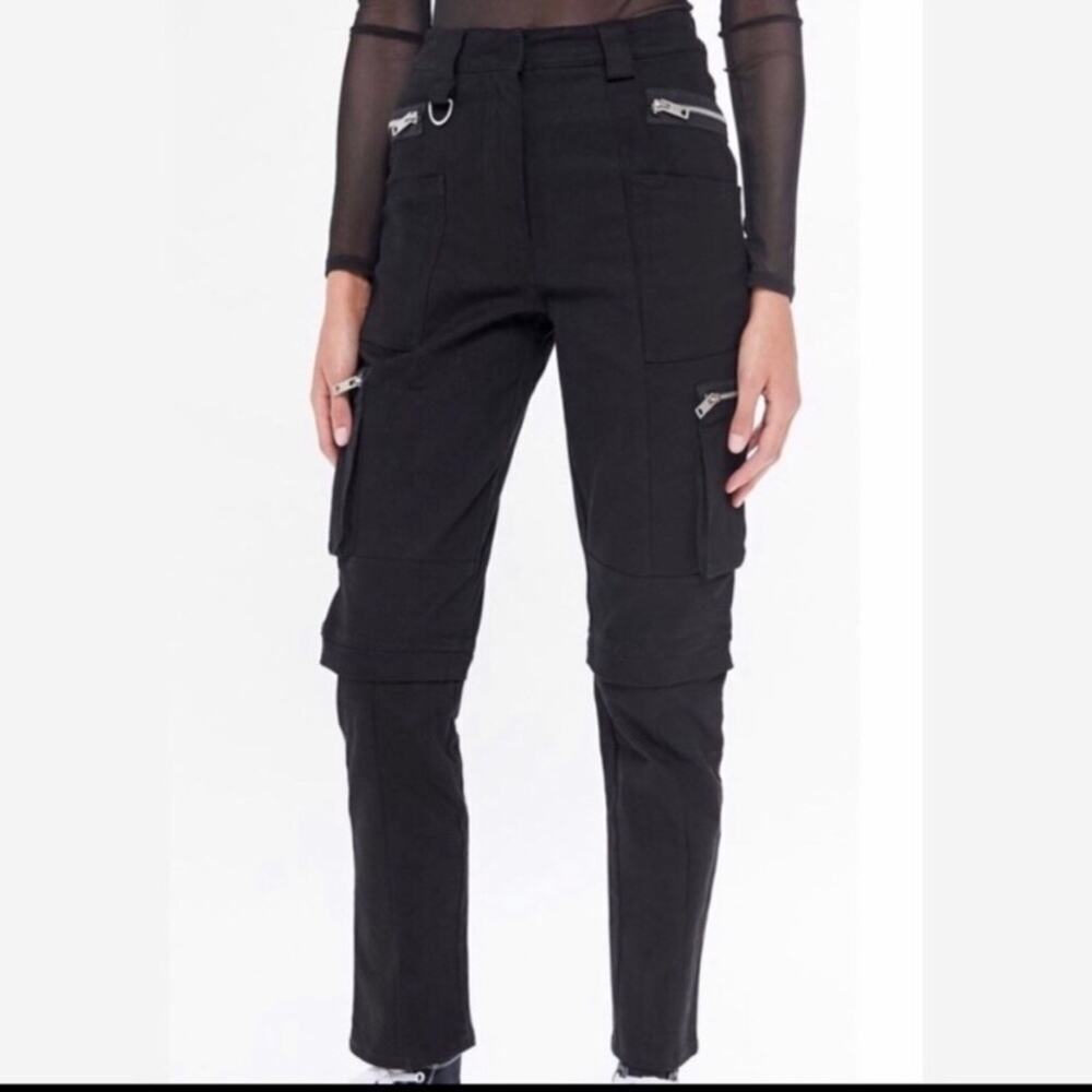 I AM GIA Black Ursa Utility Cargo Pants SZ Small